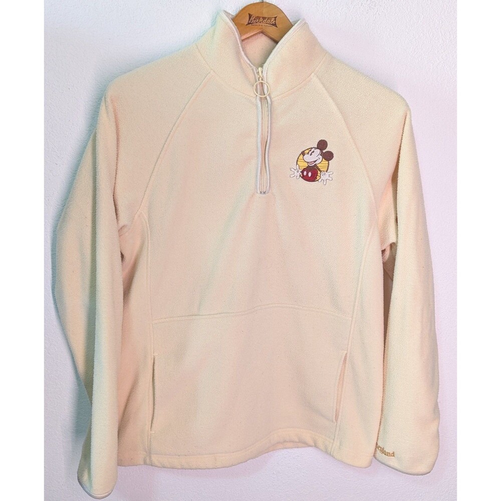 Disneyland Resort Mickey Mickey Mouse Fleece Sweater Pullover Size Large (A29)